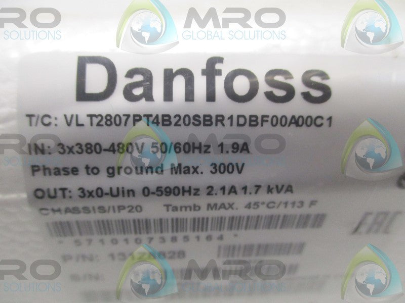 DANFOSS VLT2807PT4B20SBR1DBF00A00C1 FREQUENCY CONVERTER  NSFS