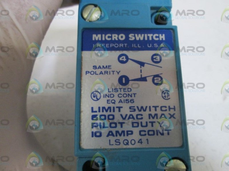 MICRO SWITCH LSQ041 LIMIT SWITCH NSNP