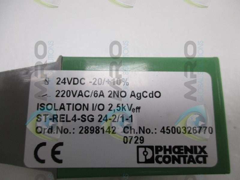 PHOENIX CONTACT ST-REL4-SG24-2/1-1 RELAY CONTACTOR  NSNP