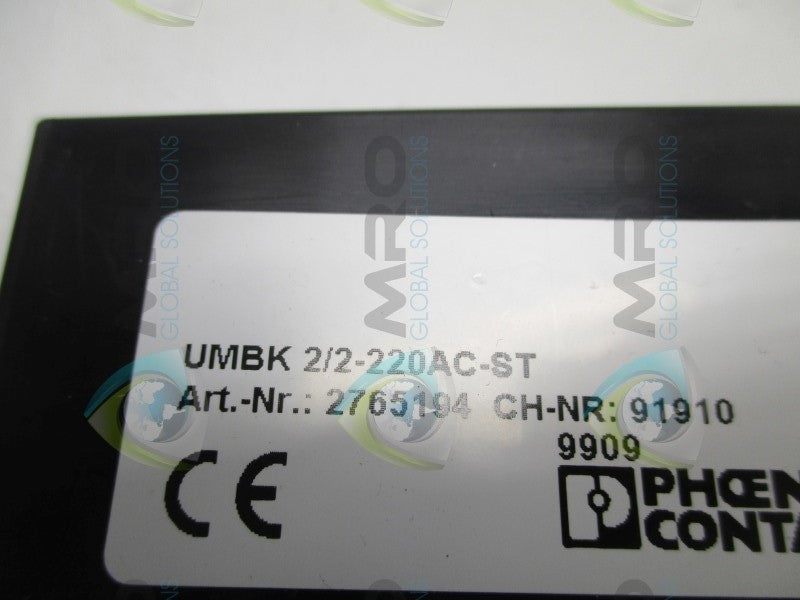 PHOENIX CONTACT UMBK2/2-220AC-ST SURGE PROTECTION BASE ELEMENT  NSNP