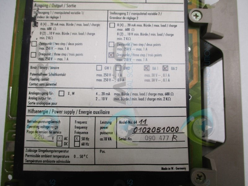 SAMSON 6411 DIGITAL COMPACT CONTROLLER (AS PICTURED)  UNMP