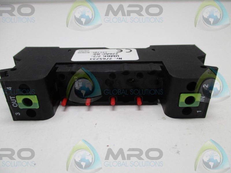 PHOENIX CONACT UMBK2/2-220AC-BE SURGE PROTECTION BASE ELEMENT  NSNP