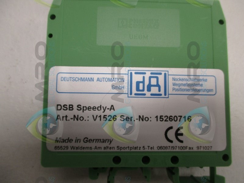 DEUTSCHMANN AUTOMATION V1526 DSB-SPEEDY ACCELERATOR  NSMP