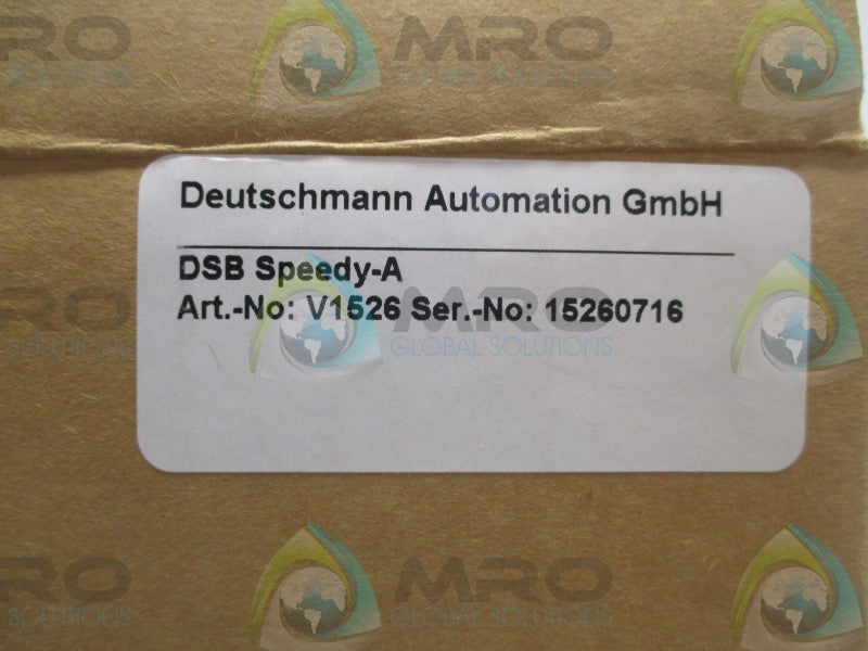 DEUTSCHMANN AUTOMATION V1526 DSB-SPEEDY ACCELERATOR  NSMP
