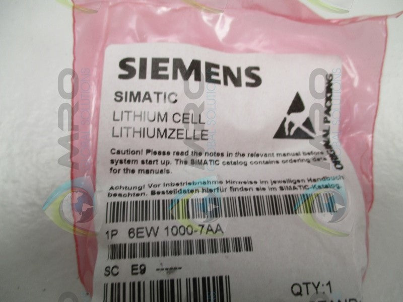 SIEMENS SIMATIC 6EW1000-7AA LITHIUM CELL  NSMP