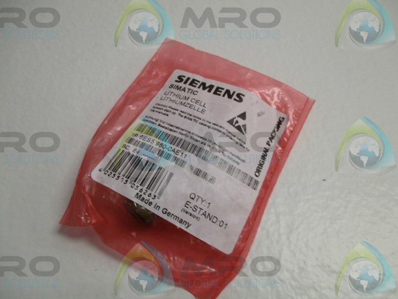 SIEMENS SIMATIC 6ES5980-0AE11 LITHIUM CELL  NSMP