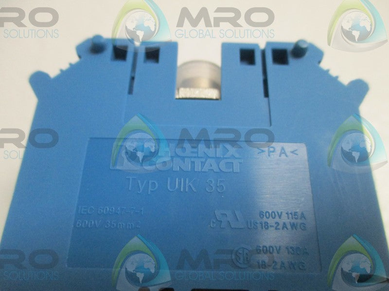 PHOENIX CONTACT UIK35-PE/N TERMINAL BLOCK  NSNP