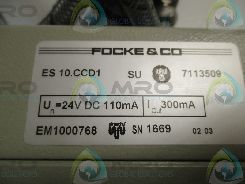 FOCKE ES10.CCD1 SENSOR CONTROLLER  UNMP