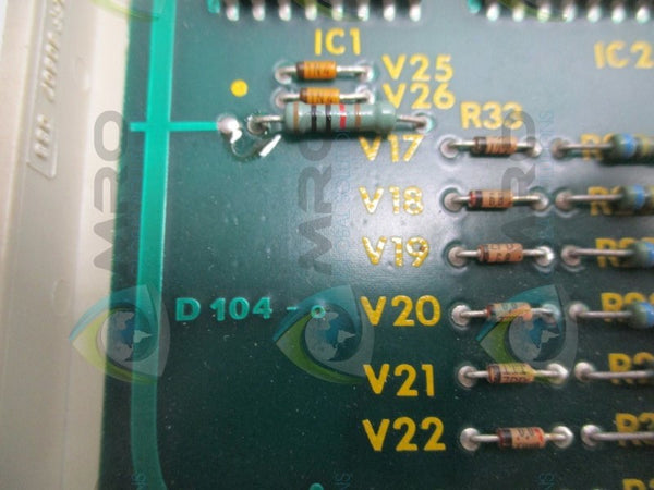 FOCKE D104 CONTROL BOARD MODULE (REPAIRED)  UNMP