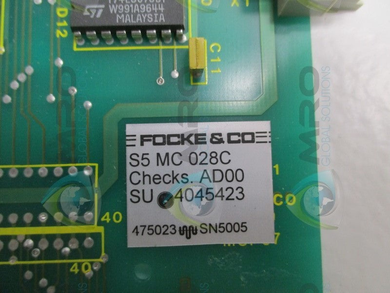FOCKE S5MC028C (REPAIRED)  NSNP