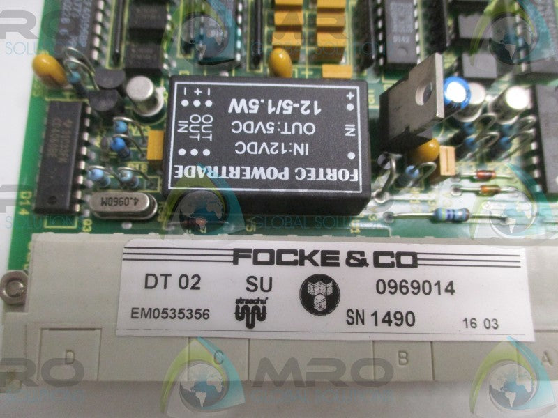 FOCKE DT02S CONTROL BOARD MODULE  NSNP