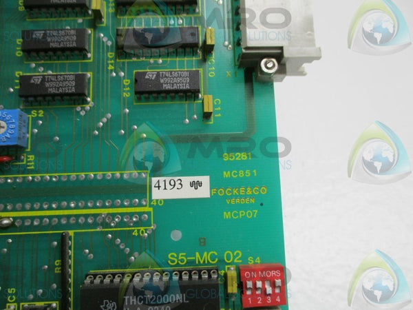 FOCKE S5-MC028B CONTROL BOARD MODULE  NSNP