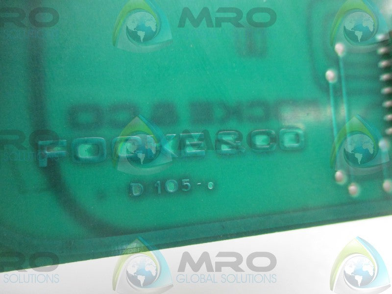 FOCKE D105-0 CONTROL BOARD MODULE  UNMP