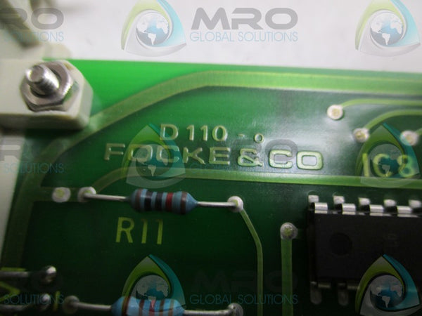 FOCKE D110-0 CONTROL BOARD MODULE  NSNP