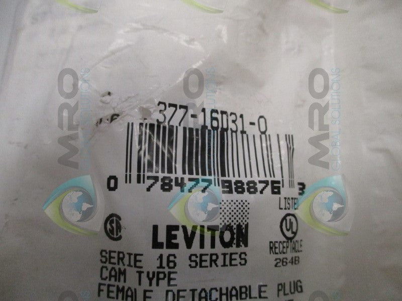 LEVITON 377-16D31-0 264B FEMALE DETACHABLE PLUG  NSMP