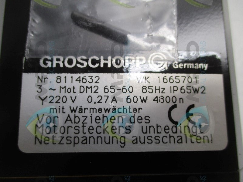 GROSCHOPP 8114632 MOTOR 220V RPM:4800  NSNP