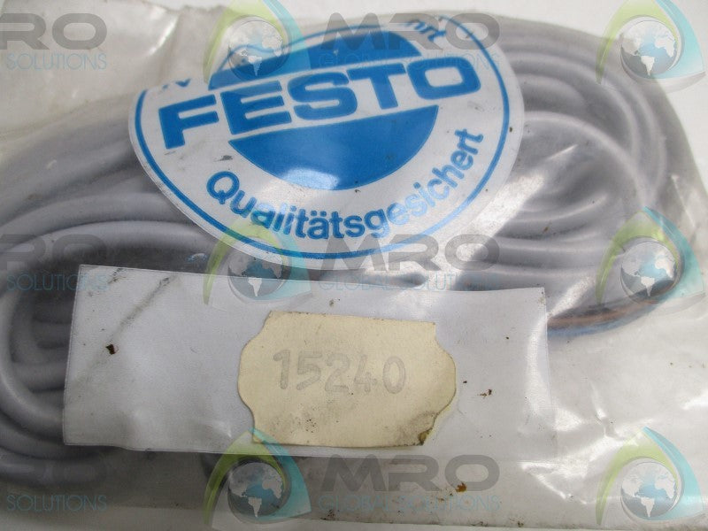 FESTO 15240 CABLE W/ SOCKET PLUG  NSMP