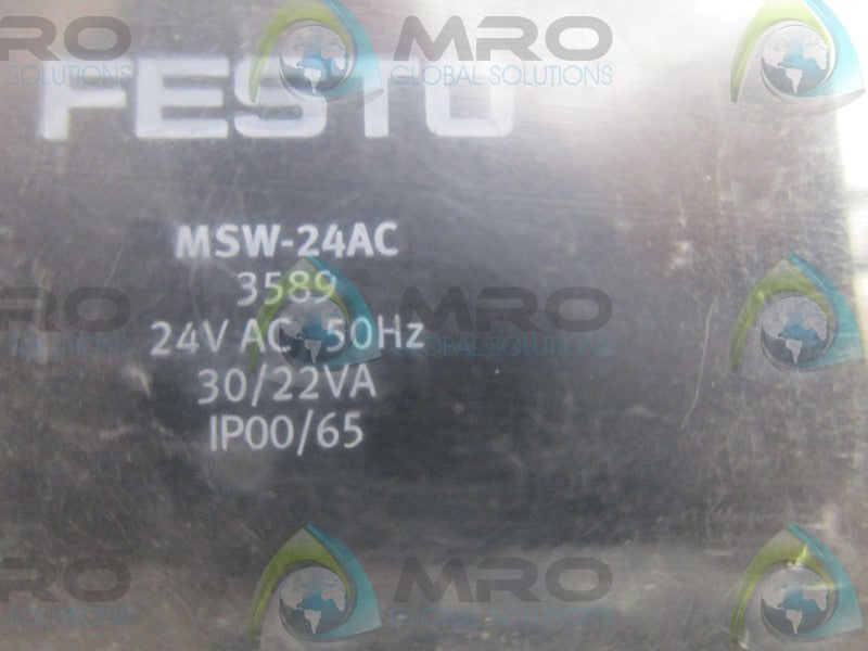 FESTO MSW-24AC SOLENOID COIL 24VAC  NSMP