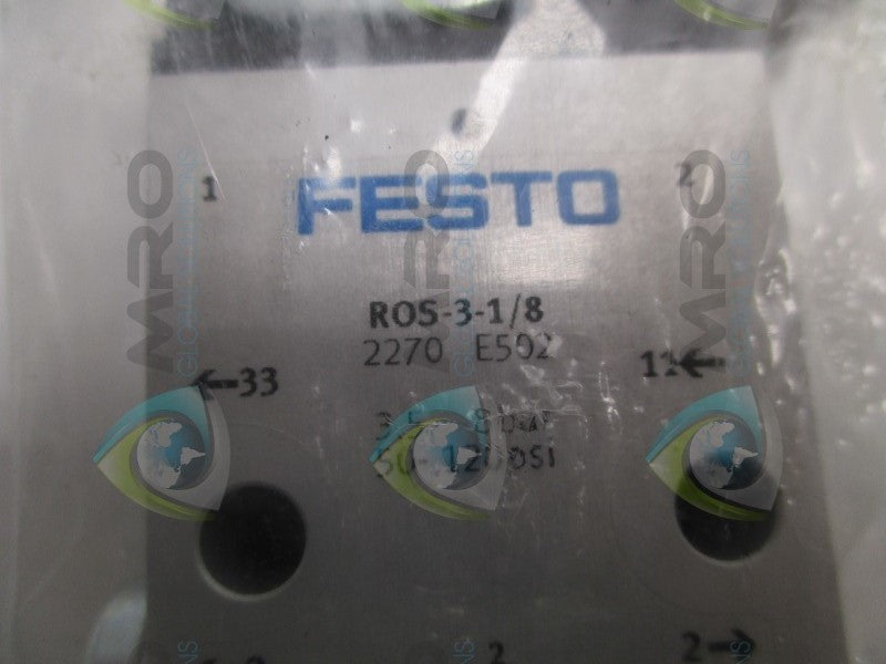 FESTO ROS-3-1/8 ROLLER LEVEL VALVE  NSMP