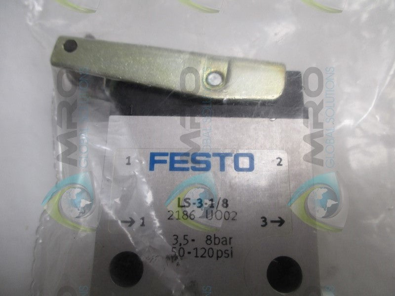 FESTO LS-3-1/8 TOGGLE LEVER VALVE  NSMP
