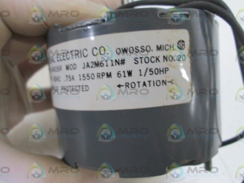UNIVERSAL ELECTRIC COMPANY SHADED POLE 20 NSMP