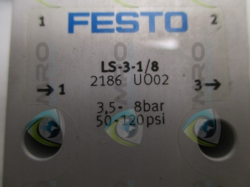 FESTO LS-3-1/8 TOGGLE LEVER VALVE  NSNP
