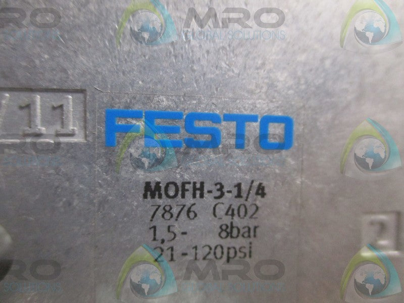 FESTO MOFH-3-1/4 SOLENOID VALVE  UNMP