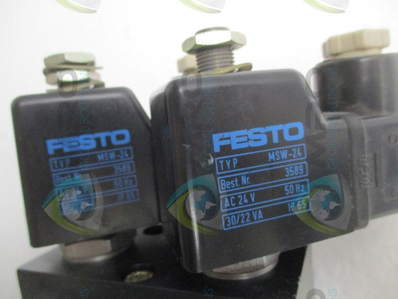 FESTO JMC-4-1/4 PNEUMATIC SOLENOID VALVE (AS PICTURED)  NSNP