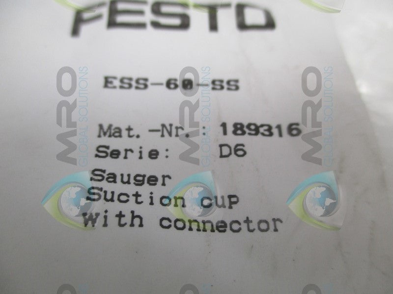 FESTO ESS-60-SS SUCTION CUP  NSNP