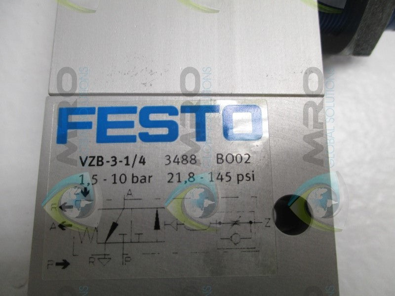 FESTO VZB-3-1/4 PNEUMATIC VALVE  NSMP