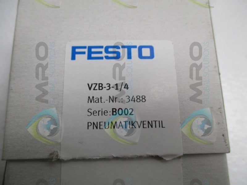 FESTO VZB-3-1/4 PNEUMATIC VALVE  NSMP