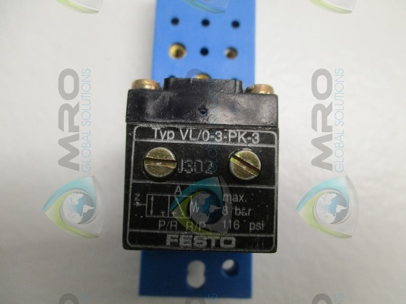 FESTO VL/O-3-PK-3 PNEUMATIC VALVE  NSMP