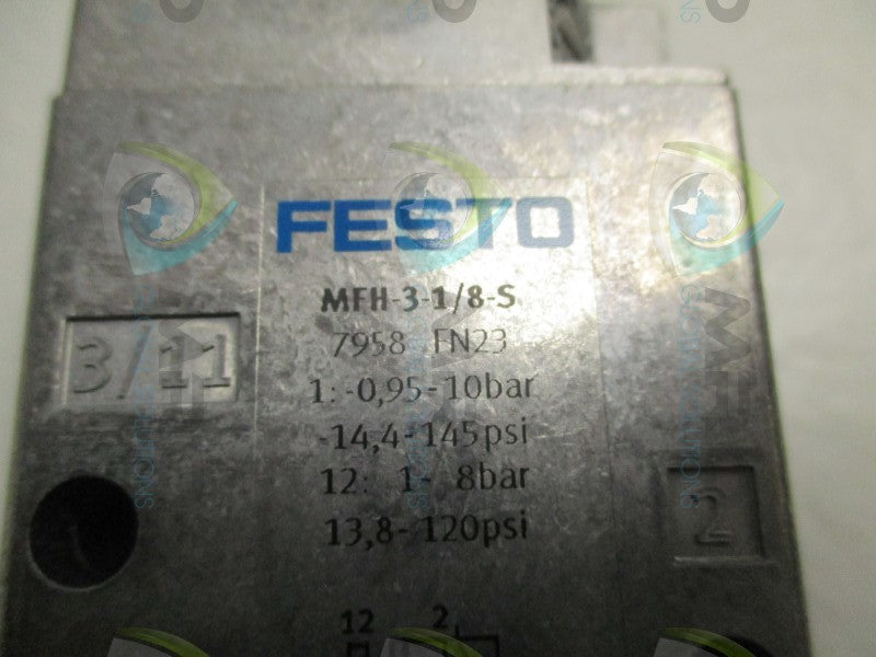 FESTO MFH-3-1/8-S SOLENOID VALVE  NSMP