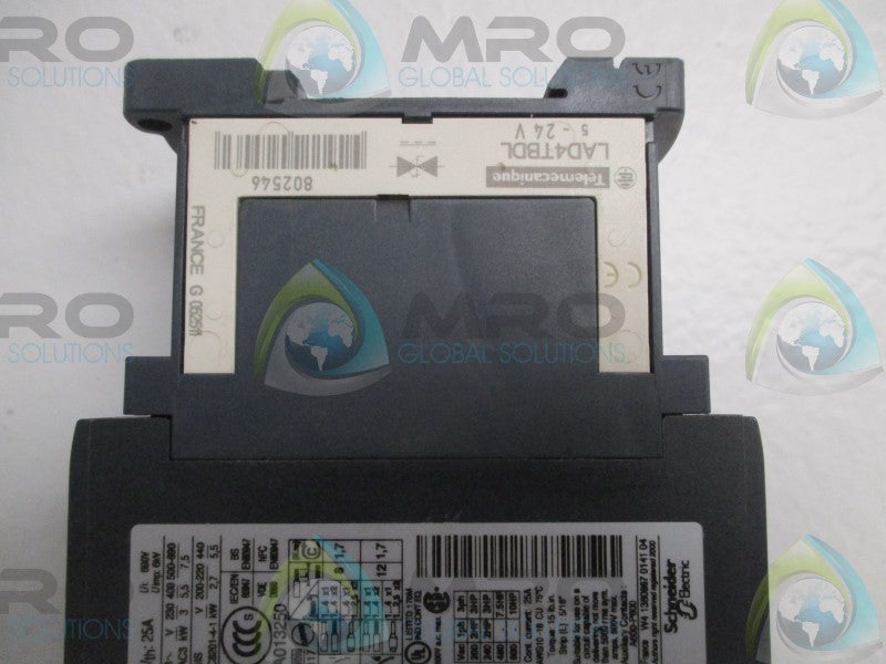 TELEMECANIQUE LC1DT25 CONTACTOR 24VDC ( MISSING ACCESSORIES)  NSNP