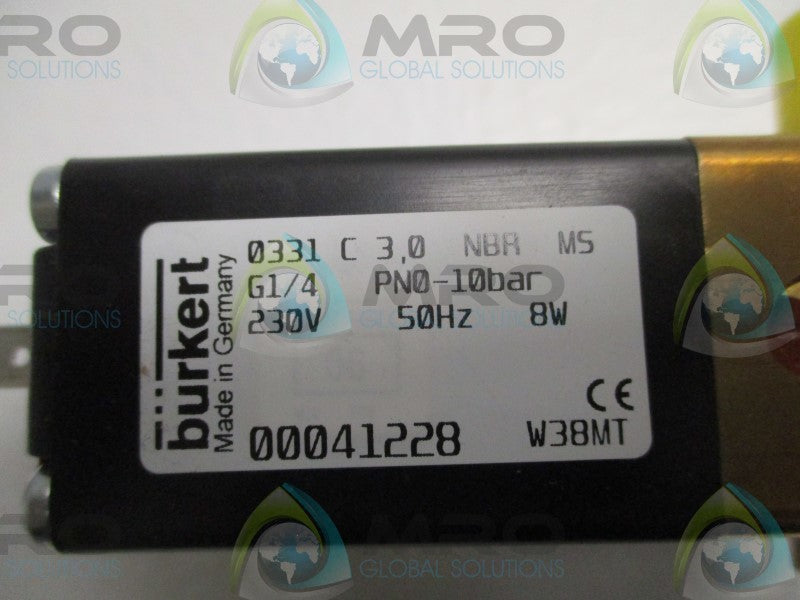 BURKERT 0331C3,0NBRMS 00041228 3/2-WAY SOLENOID VALVE  NSMP