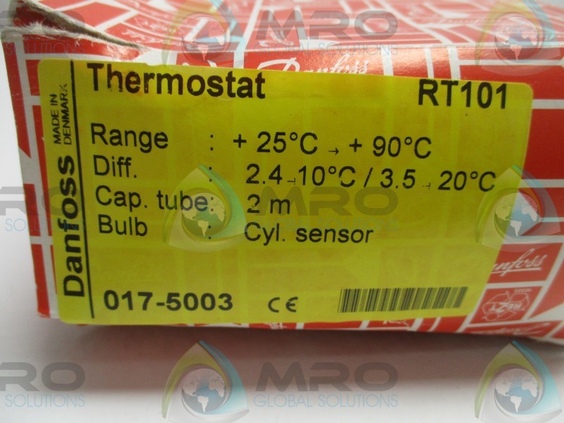 DANFOSS RT101 017-5003 THERMOSTAT 25-90/C  NSMP