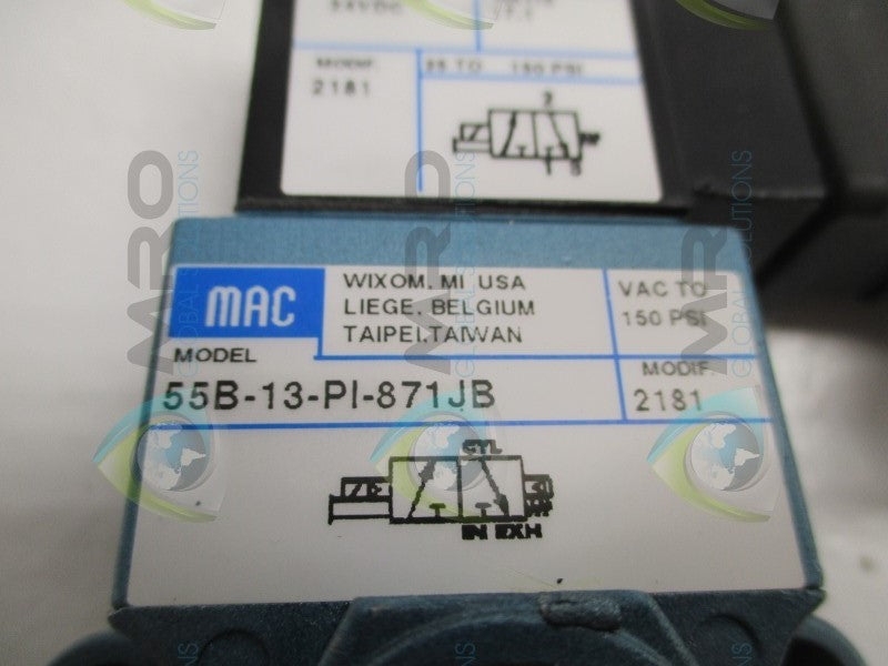 MAC 55B-13-PI-871JB SOLENOID VALVE  NSMP