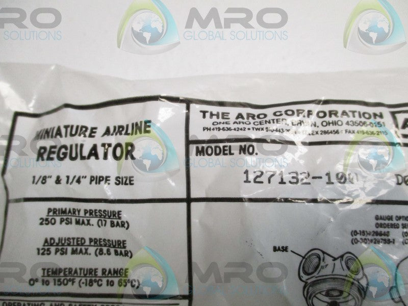 ARO 127132-100 MINI REGULATOR 1/8" & 1/4"  NSMP