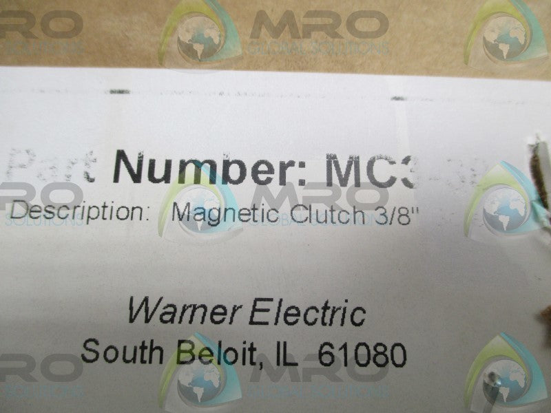 WARNER ELECTRIC MC3-38 MAGNETIC CLUTCH 3/8"  NSFS