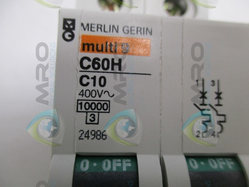 MERLIN GERIN 24986 C60H-C10 CIRCUIT BREAKER 10A  NSNP