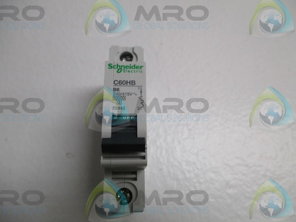 SCHNEIDER 25842 C60HB-B6 CIRCUIT BREAKER 6A  NSNP