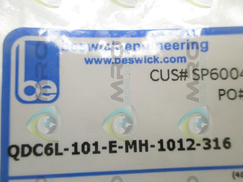 BESWICK QDC6L-101-E-MH-1012-316 FITTING  NSNP