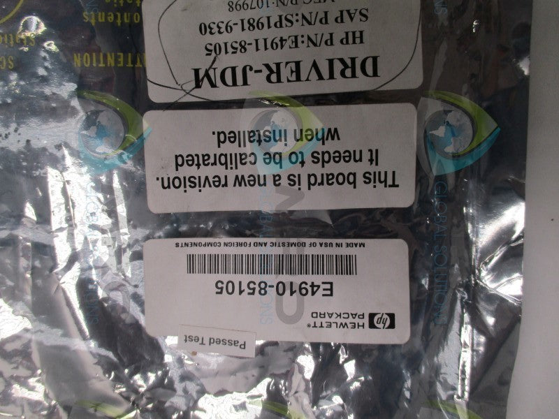 HEWLETT PACKARD E4910-85105 BOARD ASSEMBLY  NSNP