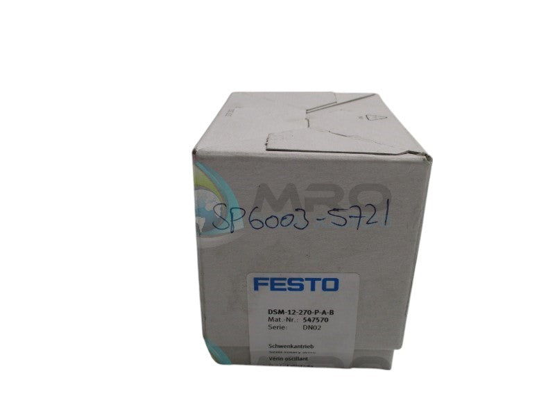 FESTO DSM-12-270-P-A-B SEMI-ROTARY DRIVE  NSFS