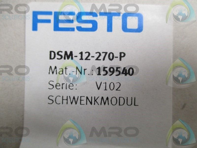 FESTO DSM-12-270-P ROTARY ACTUATOR  NSMP