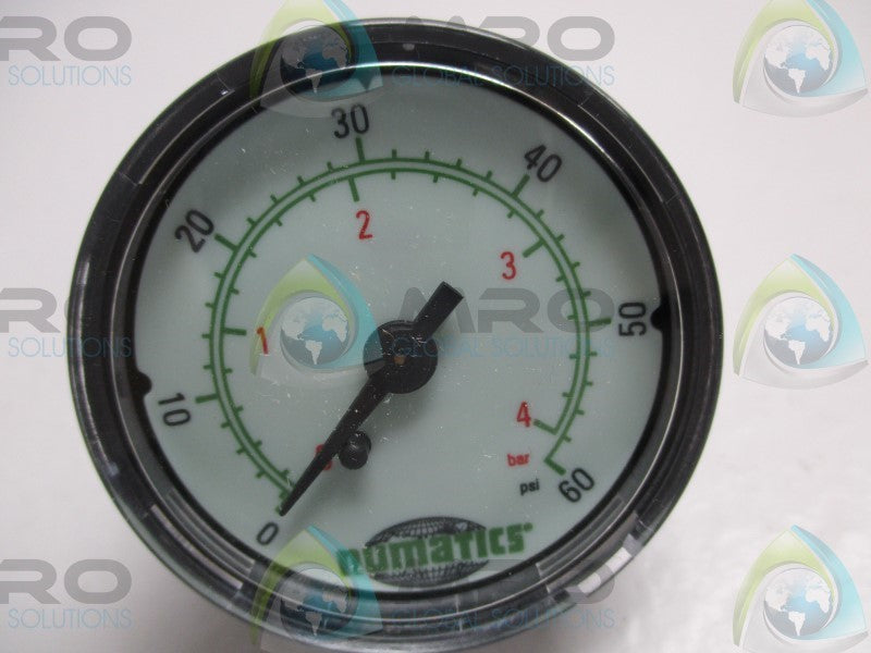 NUMATICS 214-190 PRESSURE GAUGE 0-60PSI  NSMP