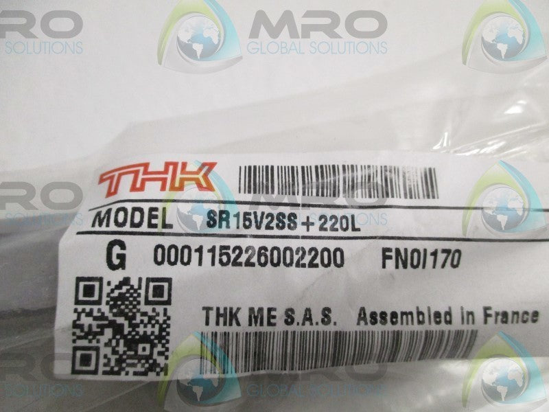 THK SR15V2SS+220L LINEAR GUIDE RAIL  NSMP