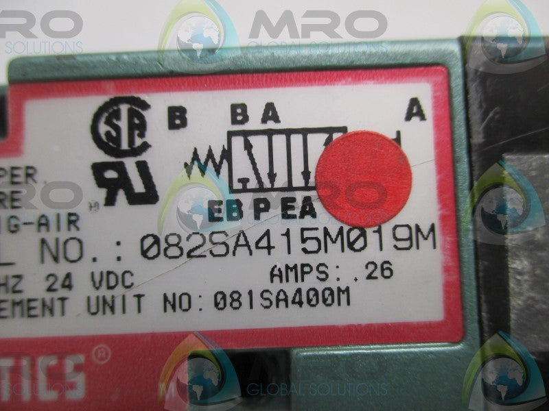 NUMATICS 082SA415M019M SOLENOID VALVE  UNMP