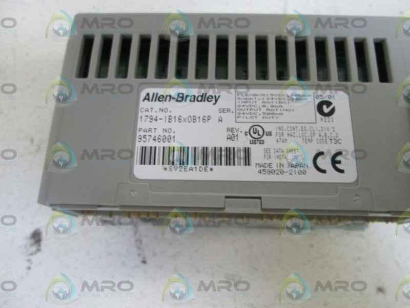 INDUSTRIAL SPARE PART FLEX I/O 1794-IB16X0B16P SER. A INPUT MODULE  NSMP