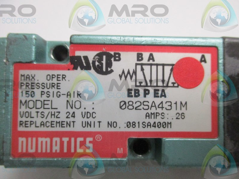 NUMATICS 082SA431M SOLENOID VALVE  UNMP